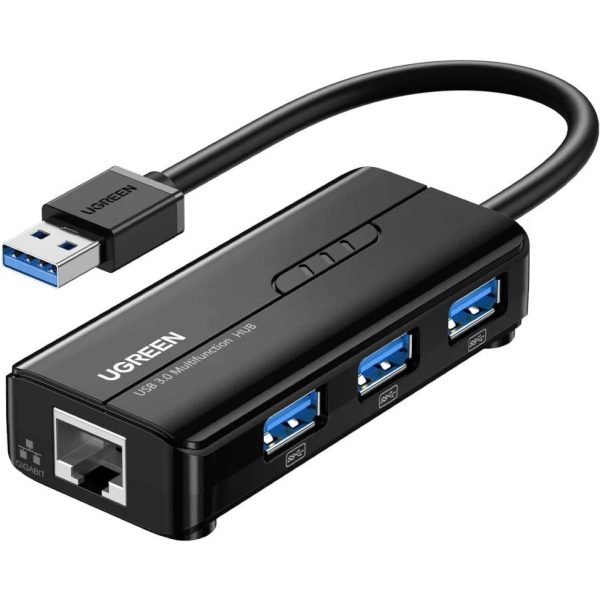 HUB USB 3.0 Ugreen 4 en 1 RJ45 Port (20265)