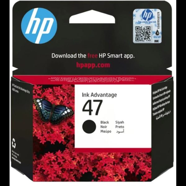 HP 47 Noir - Cartouche d'encre HP d'origine (6ZD21AE)