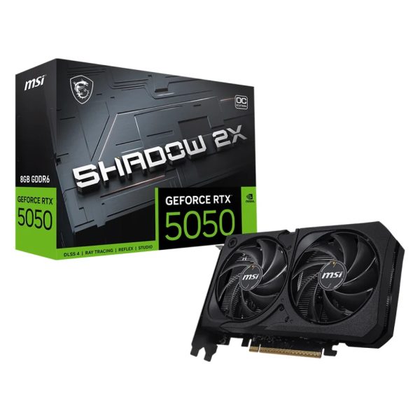 Carte Graphique MSI GeForce RTX 5050 8G SHADOW 2X OC (912-V538-006)