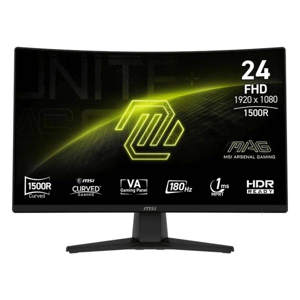 Écran incurvé Gaming 24" Full HD MSI MAG 242C (9S6-3BC31T-009)