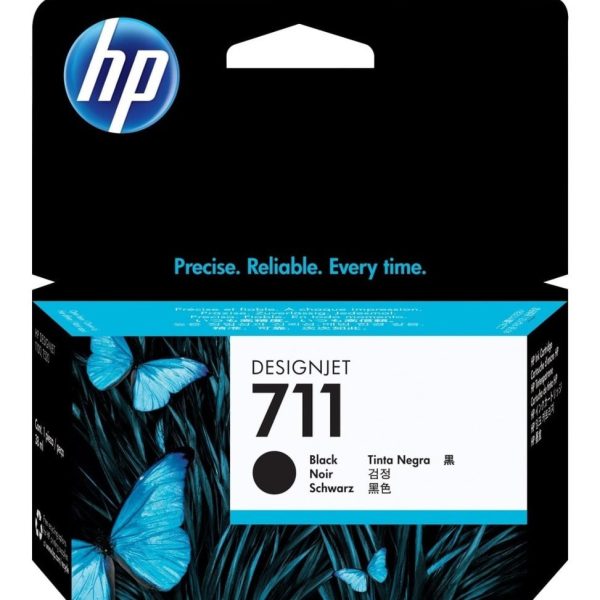 HP 711 Noir - Cartouche d'encre HP d'origine (CZ133A)