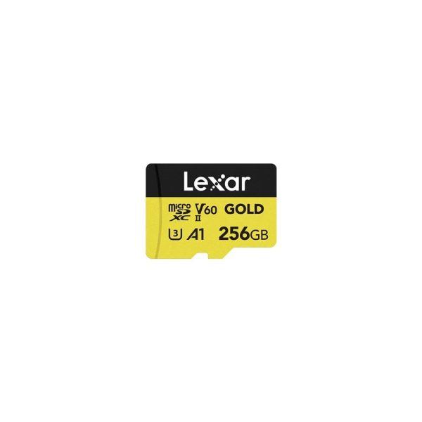 Carte microSD Lexar Professional GOLD microSDXC UHS-II 256 Go 280MB/s (LMSGOLD256G-BNNNG)